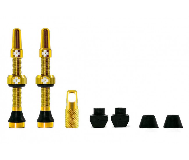 MUC-OFF TUBELESS VALVES 44MM GOLD